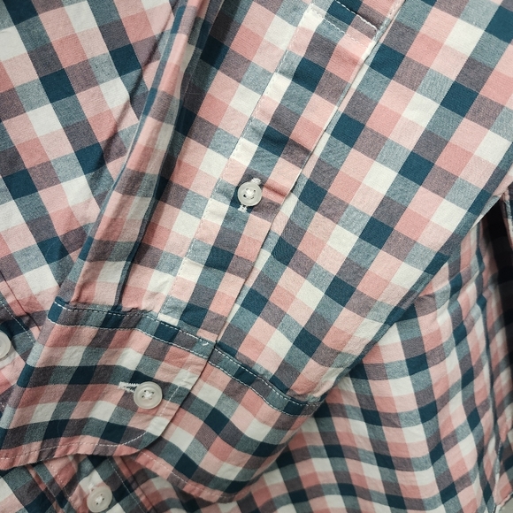 J.crew factory men's button-down shirt size XL slim untucked flex washed - Picture 6 of 11